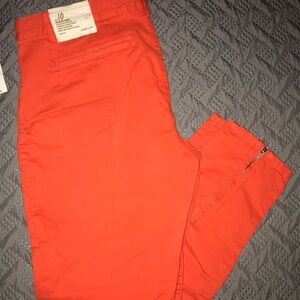 NWT Khakis by Gap Skinny Mini Size 10 Orange
